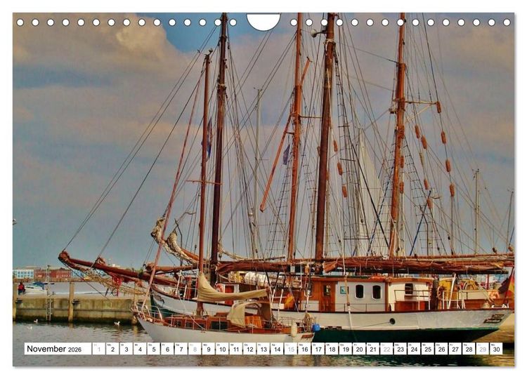 Produktbild: Die Ostsee - von Schleswig nach Gl&uuml;cksburg (Wandkalender 2026 DIN A4 quer), CALVENDO Monatskalender