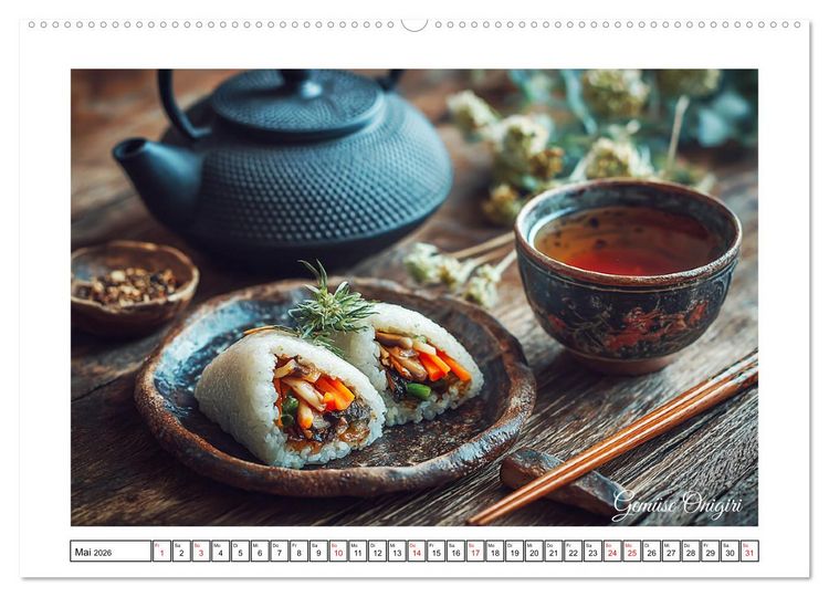 Produktbild: Genussmomente. Streifzug durch die japanische K&uuml;che (Wandkalender 2026 DIN A2 quer), CALVENDO Monatskalender