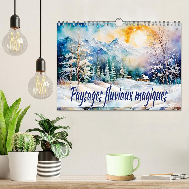 Produktbild: Paysages fluviaux magiques (Calendrier mural 2026 DIN A4 vertical), CALVENDO calendrier mensuel