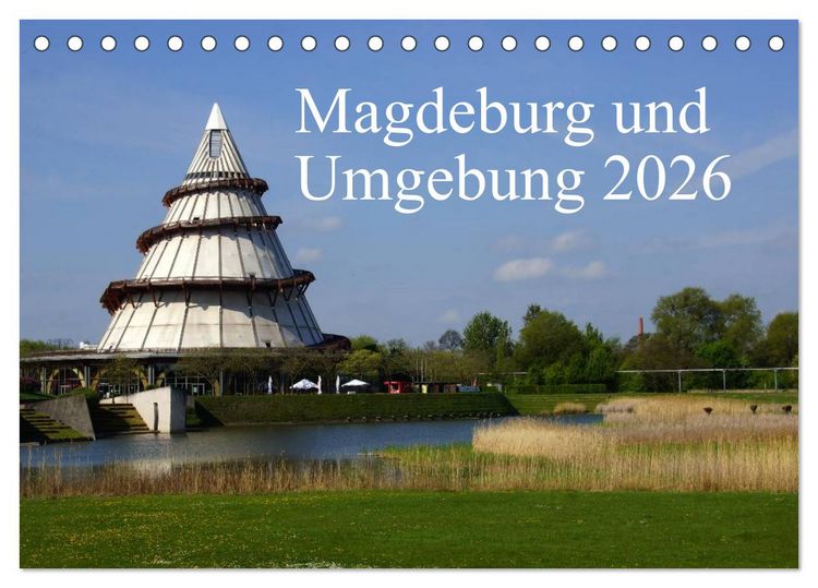 Produktbild: Magdeburg und Umgebung 2026 (Tischkalender 2026 DIN A5 quer), CALVENDO Monatskalender