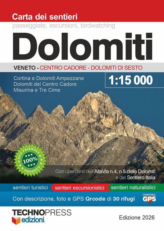 Produktbild: Dolomiti. Carta dei sentieri