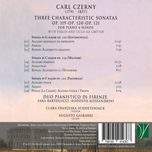 Produktbild: Three Characteristic Sonatas for Piano 4-Hands Wit