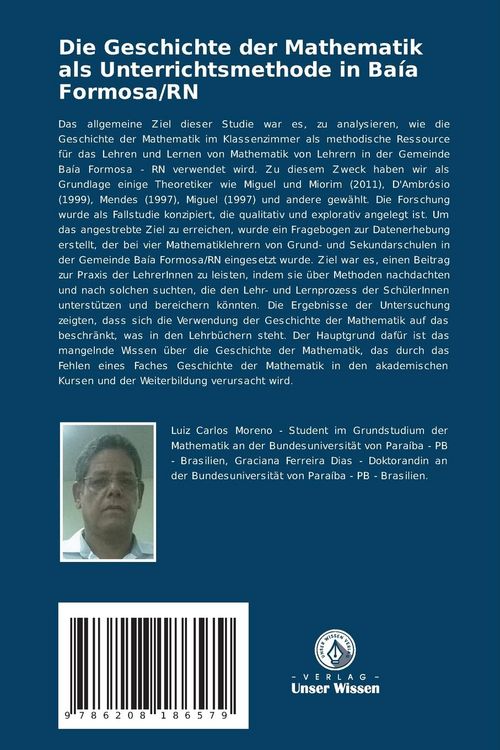 Produktbild: Die Geschichte der Mathematik als Unterrichtsmethode in Ba&iacute;a Formosa/RN