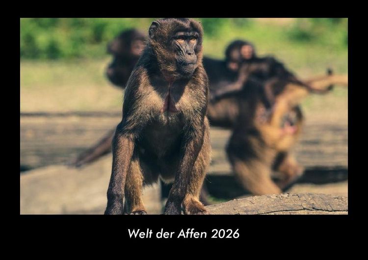 Produktbild: Welt der Affen 2026 Fotokalender DIN A3