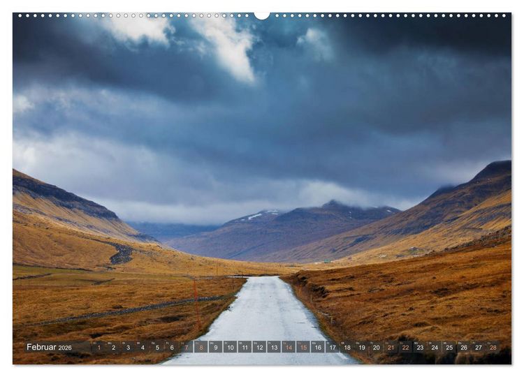 Produktbild: F&auml;r&ouml;er Inseln - Raue Landschaften im Atlantik (Wandkalender 2026 DIN A2 quer), CALVENDO Monatskalender