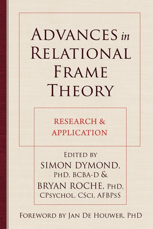 Produktbild: Advances in Relational Frame Theory