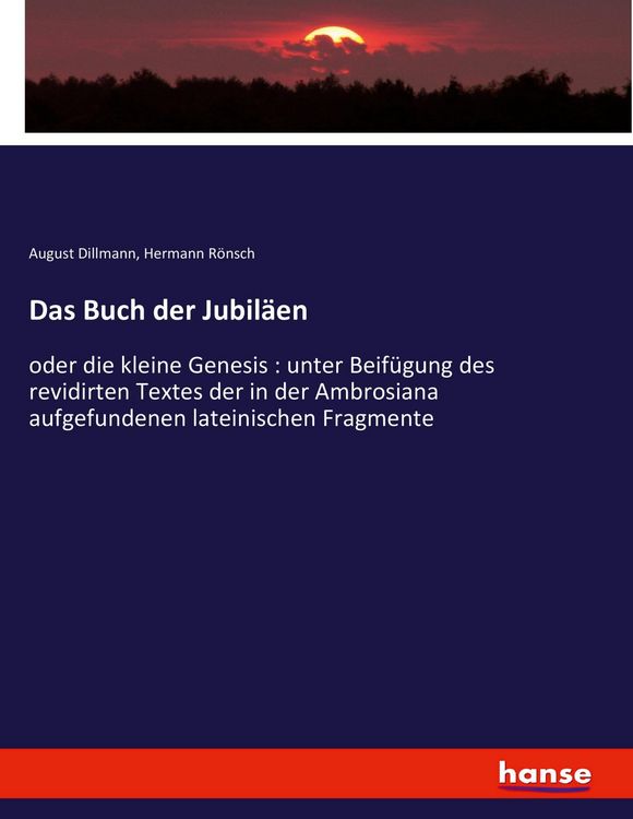 Produktbild: Das Buch der Jubil&auml;en