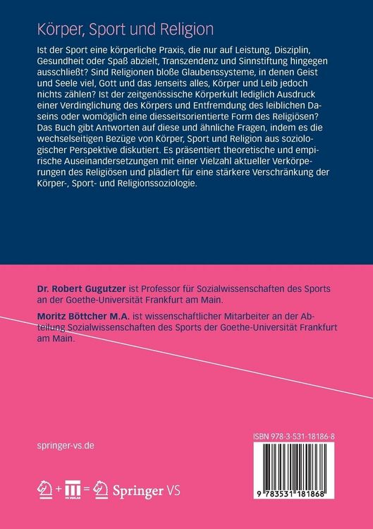 Produktbild: K&ouml;rper, Sport und Religion