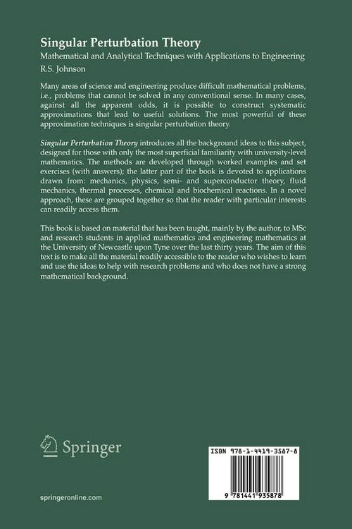 Produktbild: Singular Perturbation Theory