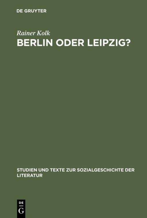 Produktbild: Berlin oder Leipzig?