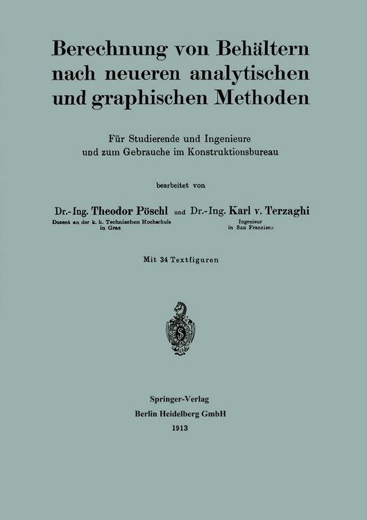 Produktbild: Berechnung von Beh&auml;ltern nach neueren analytischen und graphischen Methoden