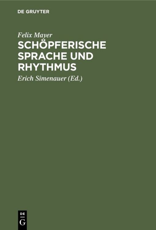 Produktbild: Sch&ouml;pferische Sprache und Rhythmus