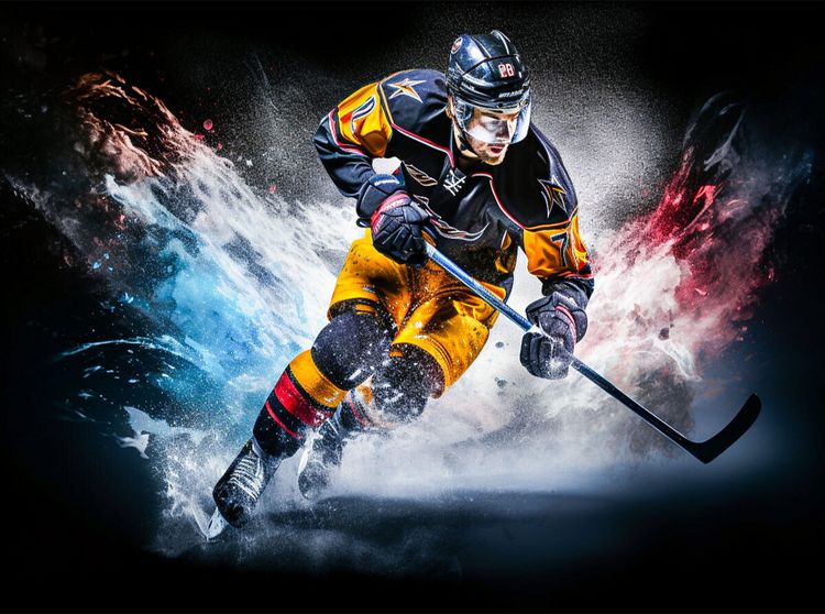 Produktbild: CALVENDO Puzzle Ein Motiv aus dem Kalender Eishockey und positive Gedanken | 2000 Teile Lege-Gr&ouml;&szlig;e 90x67cm Foto-Puzzle f&uuml;r gl&uuml;ckliche Stunden