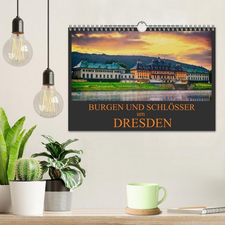 Produktbild: Burgen und Schl&ouml;sser um Dresden (Wandkalender 2026 DIN A4 quer), CALVENDO Monatskalender