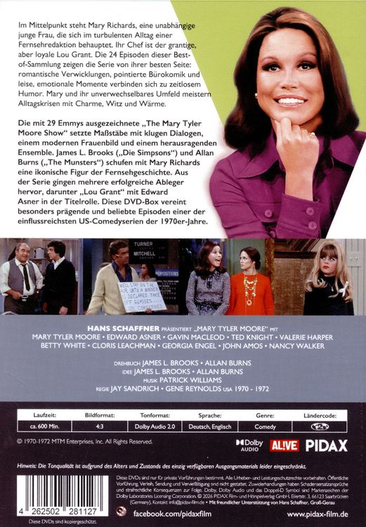 Produktbild: Best of Mary Tyler Moore / 24 Folgen der Kult-Comedyserie mit Mary Tyler Moore und Edward Asner (Pidax Serien-Klassiker) [3 DVDs]
