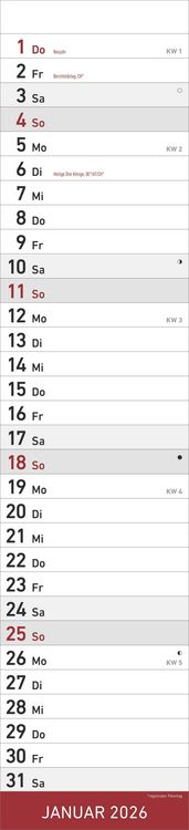 Produktbild: Geburtstagskalender Mini - immerw&auml;hrend - (9,5 x 33)