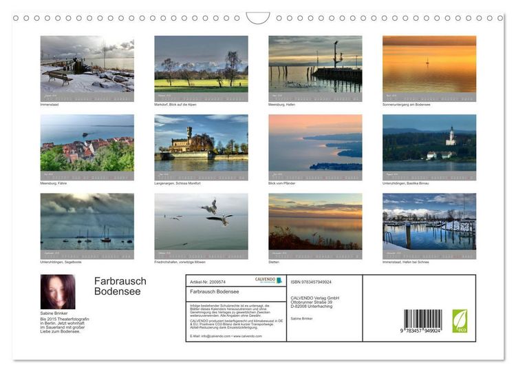 Produktbild: Farbrausch Bodensee (Wandkalender 2026 DIN A3 quer), CALVENDO Monatskalender