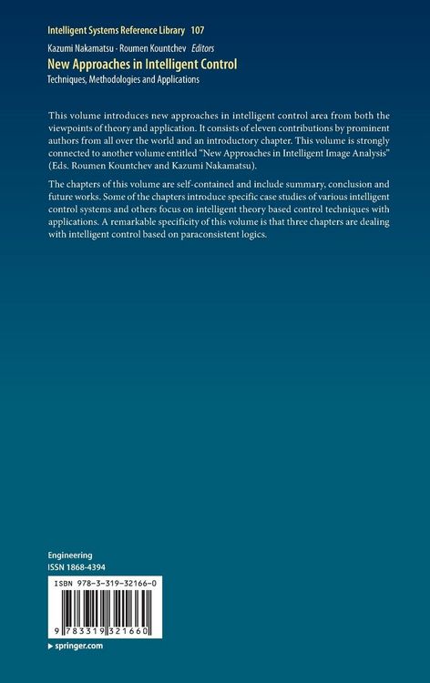 Produktbild: New Approaches in Intelligent Control