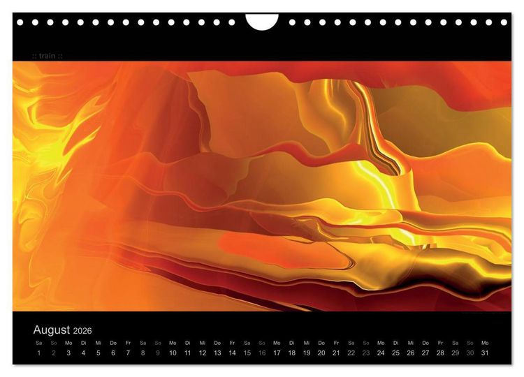 Produktbild: Abstrakte Kunst (Wandkalender 2026 DIN A4 quer), CALVENDO Monatskalender
