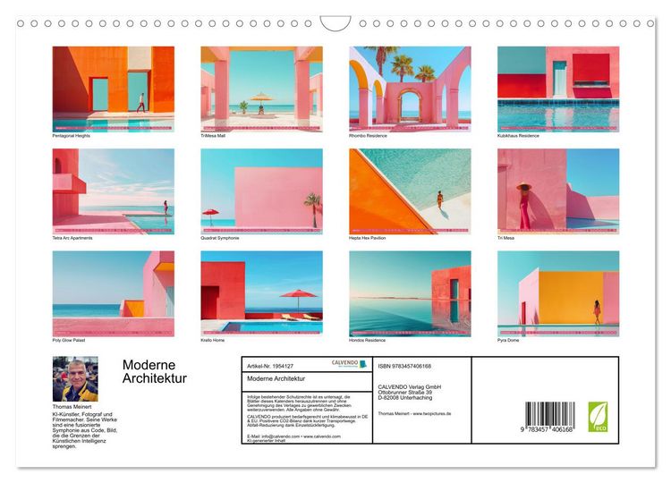 Produktbild: Moderne Architektur (Wandkalender 2026 DIN A3 quer), CALVENDO Monatskalender