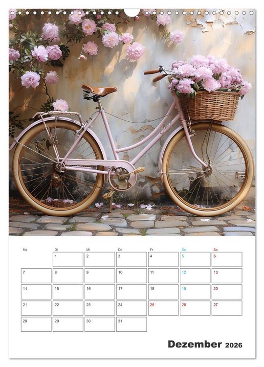 Produktbild: Fahrradpoesie (Wandkalender 2026 DIN A3 hoch), CALVENDO Monatskalender
