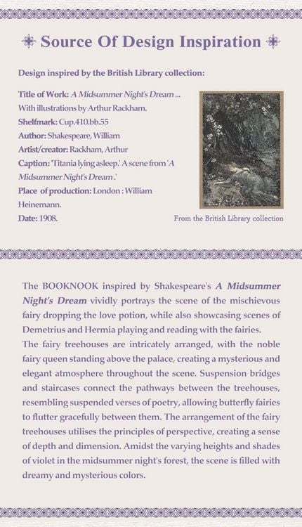 Produktbild: Book Nook DIY B&uuml;cherecke Midsummer Night