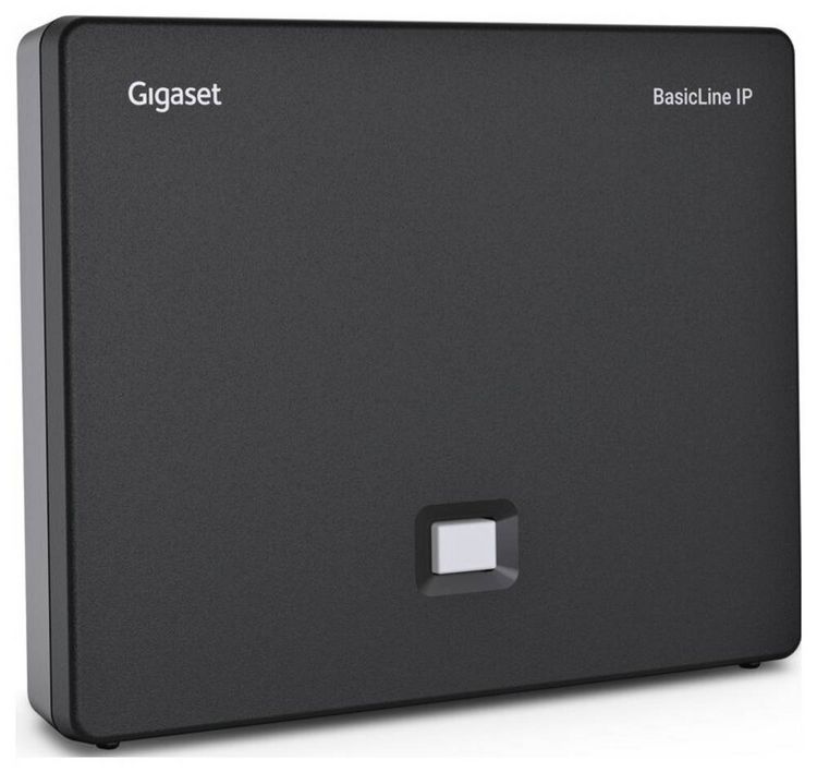 Produktbild: Gigaset BasicLine IP+COMFORT 500HX DECT, GAP, IP-DECT/GAP, VoIP Schnurloses Telefon VoIP Schwarz/Silber