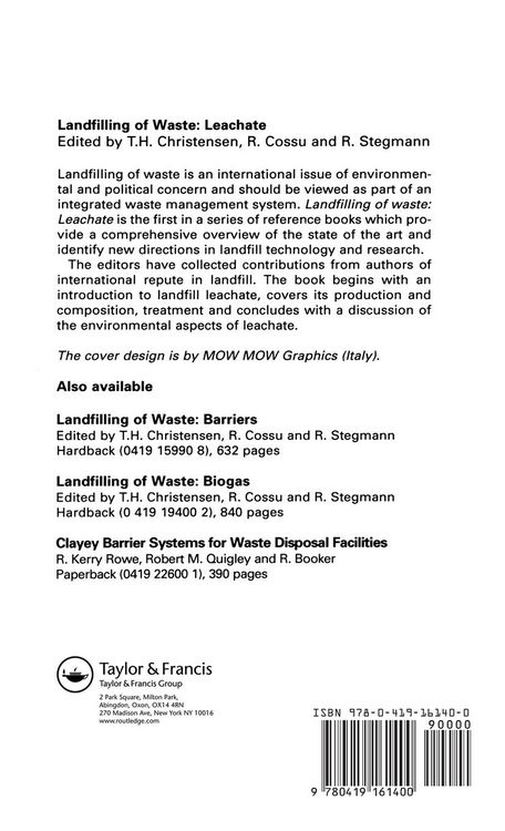 Produktbild: Landfilling of Waste