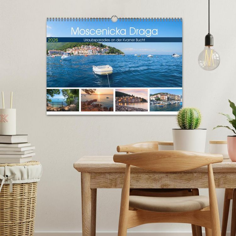 Produktbild: Moscenicka Draga 2026 - Urlaubsparadies an der Kvarner Bucht (Wandkalender 2026 DIN A3 quer), CALVENDO Monatskalender