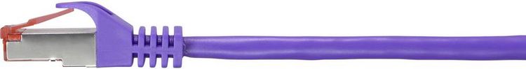 Produktbild: Renkforce RF-4724922 RJ45 Patchkabel CAT 6 S/FTP 3.00 m Violett mit Rastnasenschutz, vergoldete Steckkontakte, Flammwidrig 1 St.