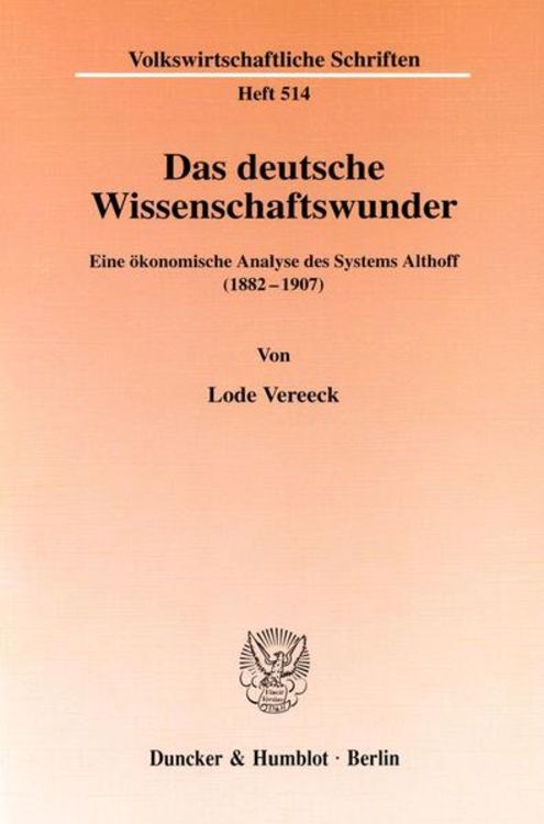 Produktbild: Das deutsche Wissenschaftswunder.