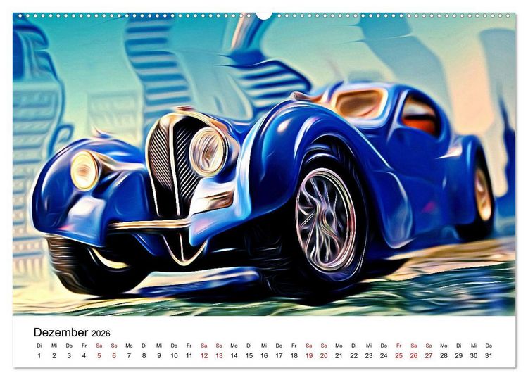 Produktbild: Surreale Autowelten (Wandkalender 2026 DIN A2 quer), CALVENDO Monatskalender
