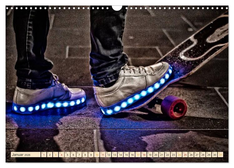 Produktbild: Skateboarding, so cool (Wandkalender 2026 DIN A3 quer), CALVENDO Monatskalender