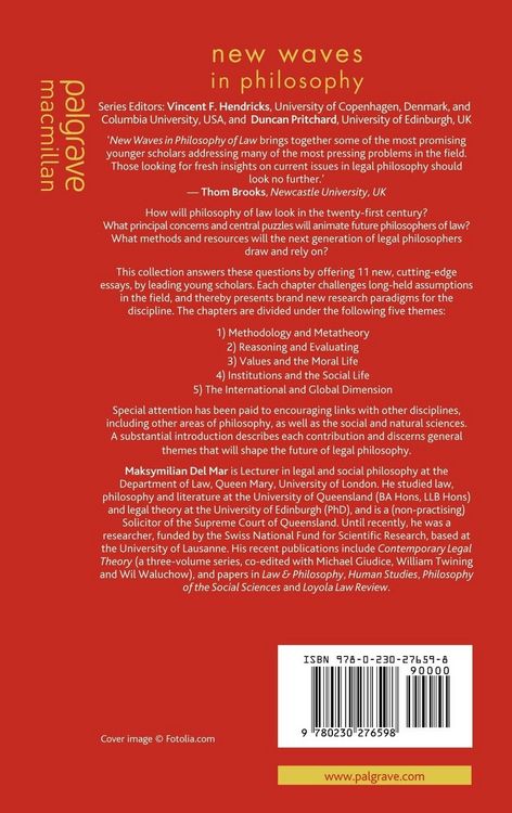 Produktbild: New Waves in Philosophy of Law