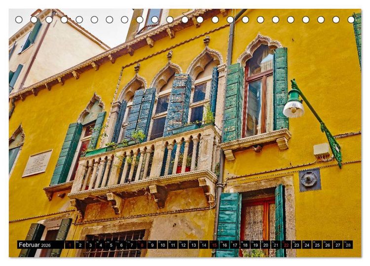 Produktbild: Besuch in Venedig (Tischkalender 2026 DIN A5 quer), CALVENDO Monatskalender