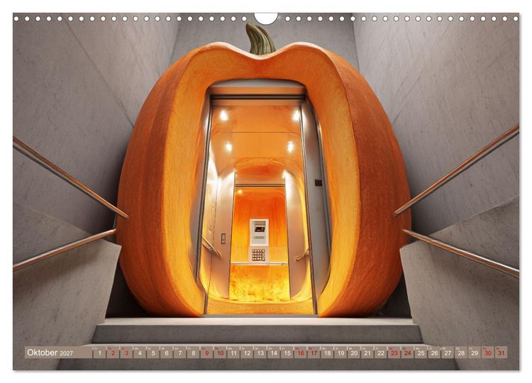 Produktbild: Vegitecture. Fotorealistische Visionen architektonischer Details (Wandkalender 2027 DIN A3 quer), CALVENDO Monatskalender