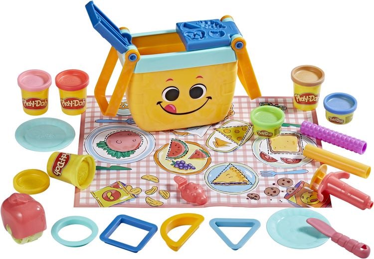 Produktbild: Hasbro F69165L0 - Play-Doh Korbi, der Picknick-Korb mit Zubeh&ouml;r, Knetset