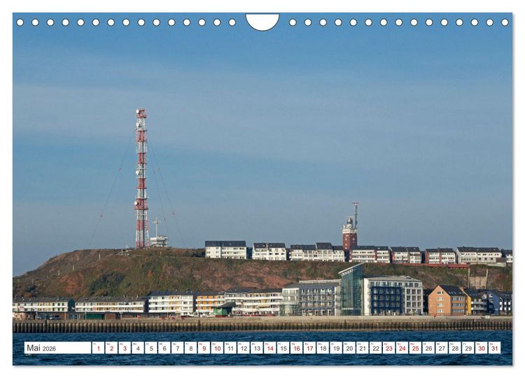 Produktbild: Helgoland - Hochseeinsel in der Nordsee (Wandkalender 2026 DIN A4 quer), CALVENDO Monatskalender