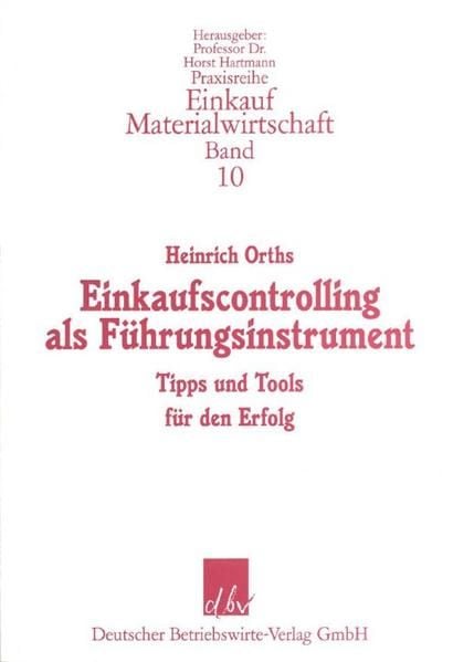 Produktbild: Einkaufscontrolling als F&uuml;hrungsinstrument.