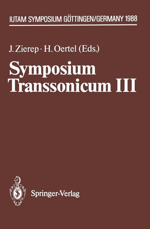 Produktbild: Symposium Transsonicum III