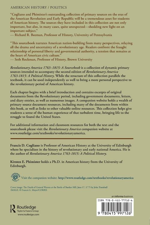 Produktbild: Revolutionary America, 1763-1815