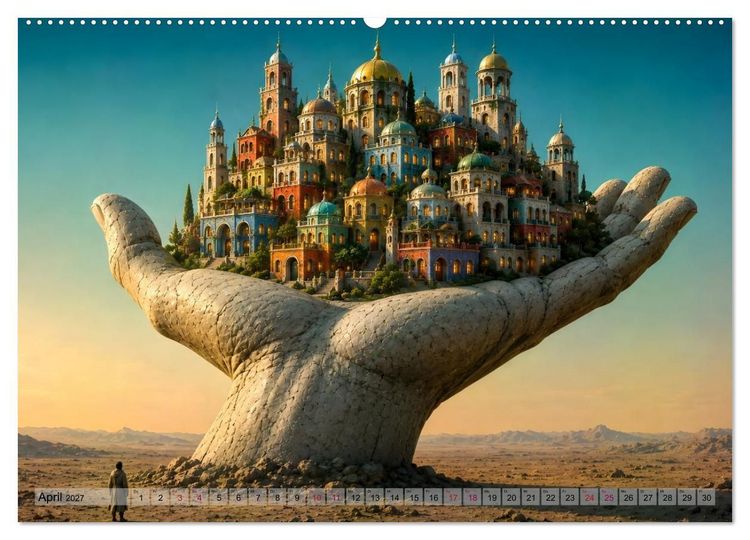 Produktbild: Vision und Imagination - 12 Bilder aus einer m&ouml;glichen Zukunft (hochwertiger Premium Wandkalender 2027 DIN A2 quer), Kunstdruck in Hochglanz