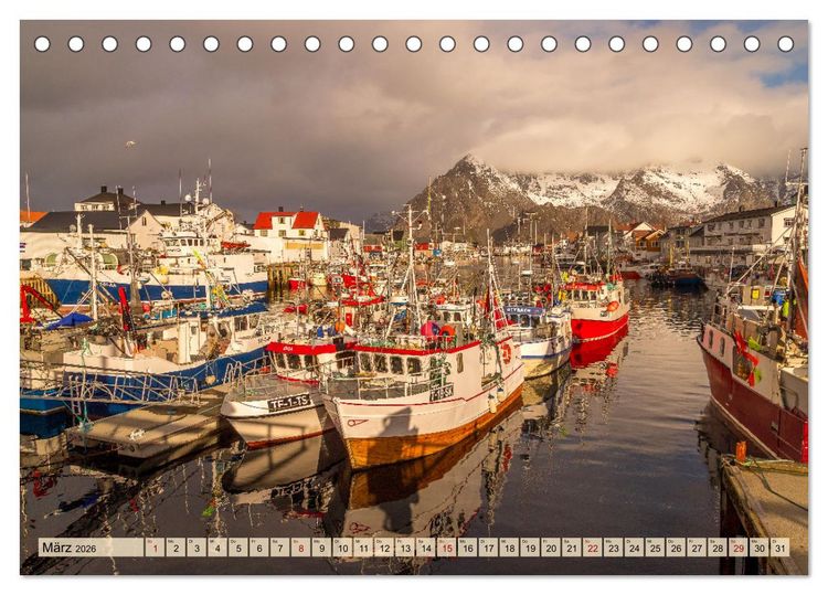 Produktbild: Lofoten ...ein Wintertraum (Tischkalender 2026 DIN A5 quer), CALVENDO Monatskalender