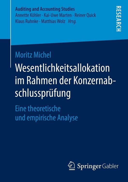 Produktbild: Wesentlichkeitsallokation im Rahmen der Konzernabschlusspr&uuml;fung