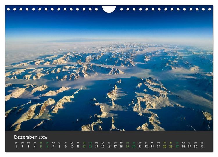 Produktbild: Pilot's-eye view - Die Welt von oben (Wandkalender 2026 DIN A4 quer), CALVENDO Monatskalender