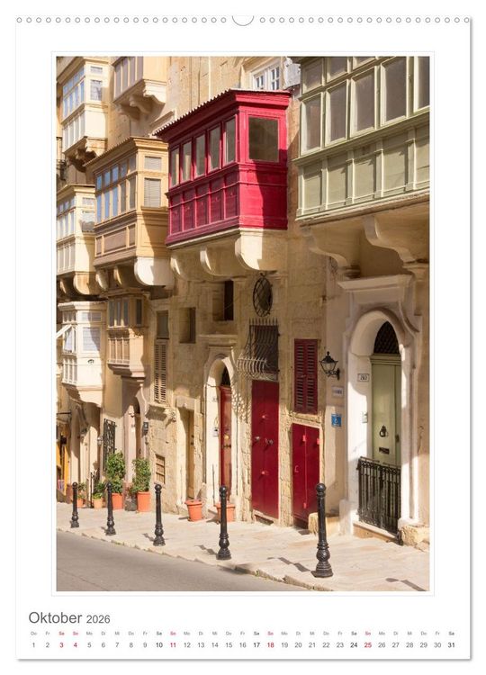 Produktbild: Malta Impressionen (Wandkalender 2026 DIN A2 hoch), CALVENDO Monatskalender