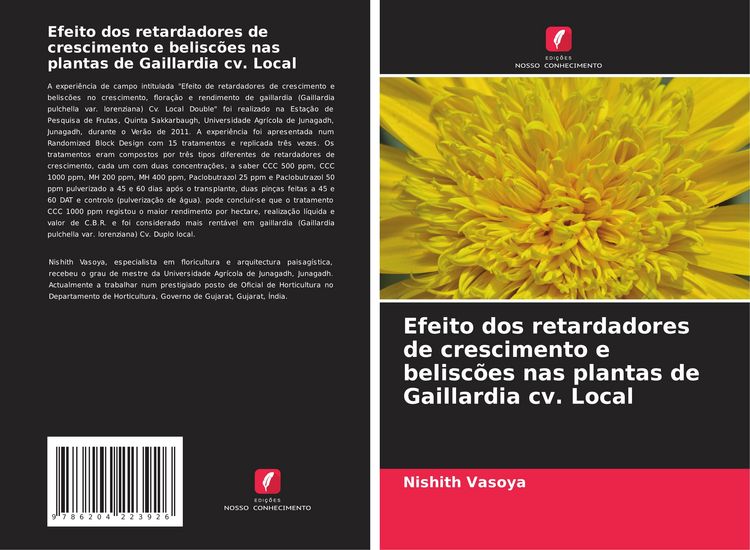 Produktbild: Efeito dos retardadores de crescimento e belisc&otilde;es nas plantas de Gaillardia cv. Local