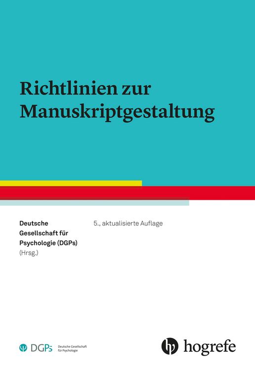 Produktbild: Richtlinien zur Manuskriptgestaltung