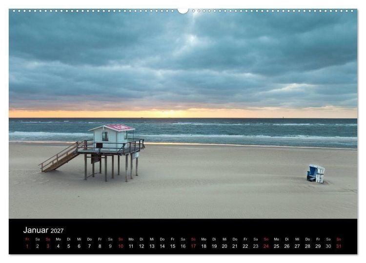 Produktbild: SYLT hinter den D&uuml;nen (hochwertiger Premium Wandkalender 2027 DIN A2 quer), Kunstdruck in Hochglanz