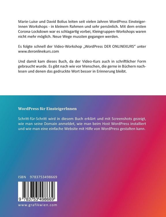 Produktbild: WordPress f&uuml;r EinsteigerInnen